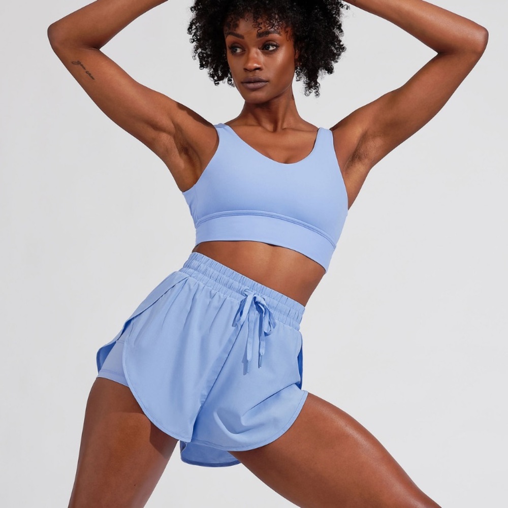 Buffbunny lifesaver shorts rainwater blue size small like new